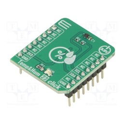 1 pcs x MIKROE - TEMP&HUM 23 CLICK - Click board, humidity/temperature sensor, I2C, SHT45, 3.3VDC