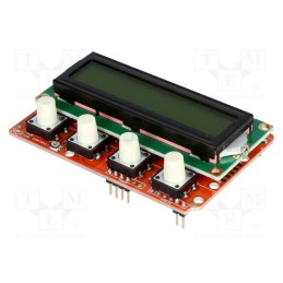 1 pcs x OLIMEX - SHIELD-LCD16X2 - Expansion board, display, I2C,UART, pin strips,ICSP,UEXT