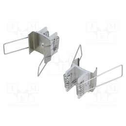 1 set x TOPMET - E4880019S - Holder U7, natural, 20pcs, stainless steel, spring, Kit: 2 holders