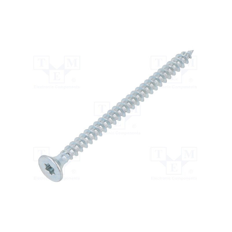 100 pcs x BOSSARD - 3588445 - Screw, for wood, 5x70, Head: countersunk, Torx®, TX25, zinc