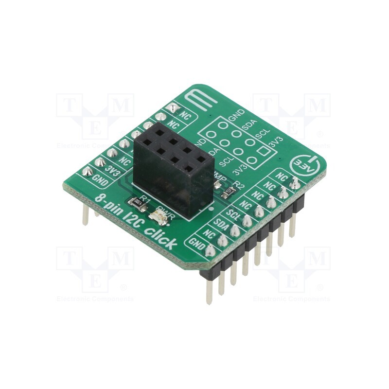 1 pcs x MIKROE - 8-PIN I2C CLICK - Click board, extension, I2C, prototype board, mikroBUS connector