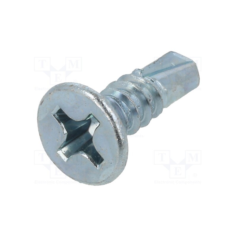 100 pcs x BOSSARD - 1476300 - Screw, for metal, 5.5x19, Head: countersunk, Phillips, PH3, zinc