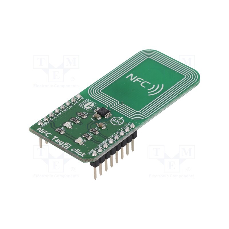 1 pcs x MIKROE - NFC TAG 2 CLICK - Click board, RFID, I2C, NT3H1101, prototype board, 3.3VDC