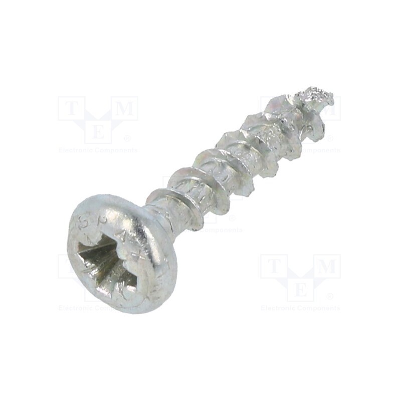 100 pcs x BOSSARD - 1083392 - Screw, 4x20, Head: cheese head, Pozidriv, PZ2, steel, zinc, SPAX®