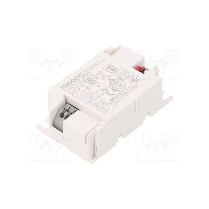 1 pcs x TRIDONIC - 87500797 - Power supply: switched-mode, LED, 10W, 11÷20VDC, 500mA, 198÷264VAC