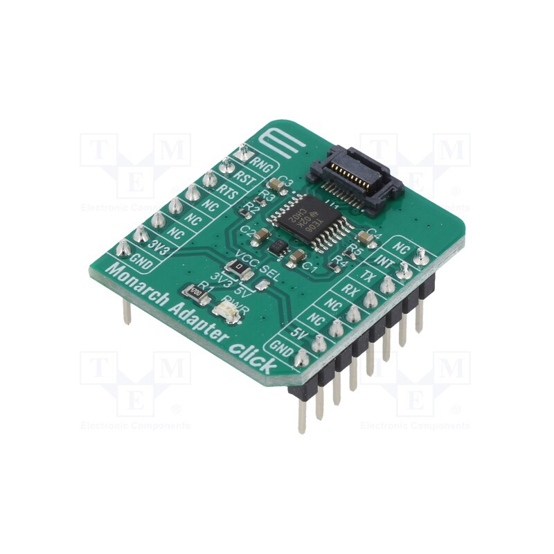 1 pcs x MIKROE - MONARCH ADAPTER CLICK - Click board, adapter, GPIO,UART, 0541670208,BH18PB1WHFV-TR