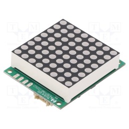 1 pcs x LUMEX - LDM-13688NI-UR - Display: LED, matrix, 8x8, red, 5000ucd, 41x32x12.55mm, 1.8÷2V, 30mW