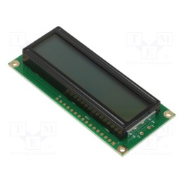1 pcs x RAYSTAR OPTRONICS - RC1602B-GHW-ESV - Display: LCD, alphanumeric, STN Positive, 16x2, gray, 80x36x13.5mm