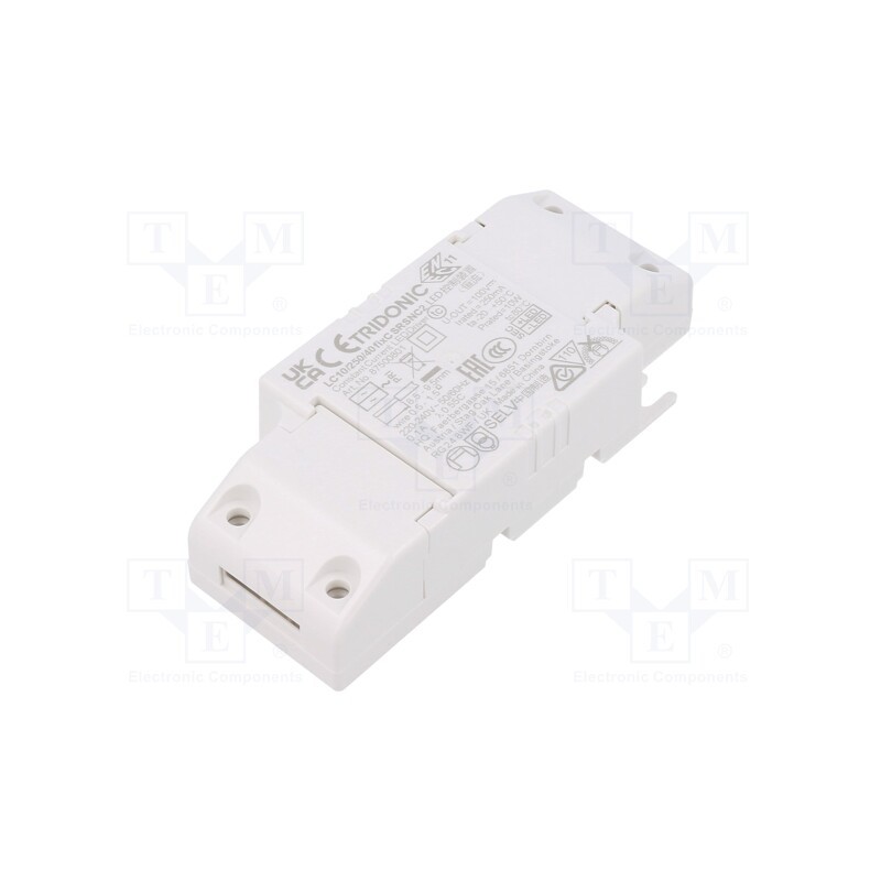 1 pcs x TRIDONIC - LC 10/250/40 FIXC SR SNC2 - Power supply: switched-mode, LED, 10W, 23÷40VDC, 250mA, 198÷264VAC