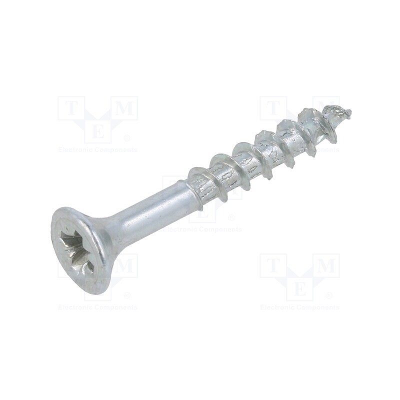 100 pcs x BOSSARD - 1347446 - Screw, for wood, 4x30, Head: countersunk, Pozidriv, PZ2, zinc, SPAX®