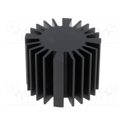 1 pcs x FISCHER ELEKTRONIK - SK57737.5SA - Heatsink, LED, Ø: 50mm, H: 37.5mm, black