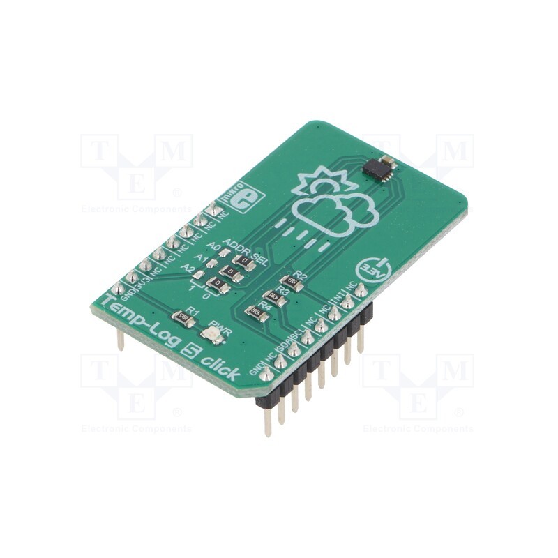 1 pcs x MIKROE - TEMP-LOG 5 CLICK - Click board, temperature sensor, I2C, CAT34TS02, prototype board