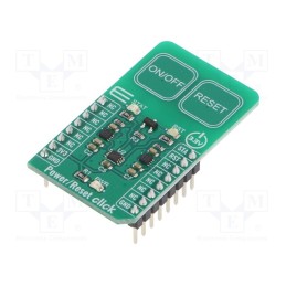 1 pcs x MIKROE - POWER-RESET CLICK - Click board, capacitive keypad, GPIO, 74LVC1G74,AT42QT1011