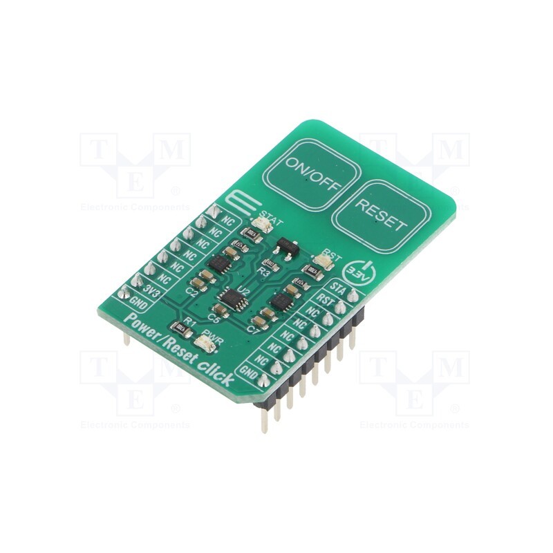 1 pcs x MIKROE - POWER-RESET CLICK - Click board, capacitive keypad, GPIO, 74LVC1G74,AT42QT1011