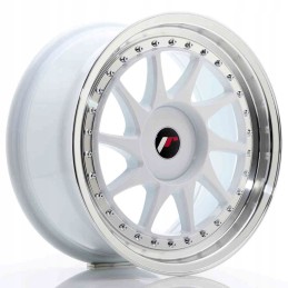JR Wheels JR26 17x8 ET20 35 BLANK White in Machined
