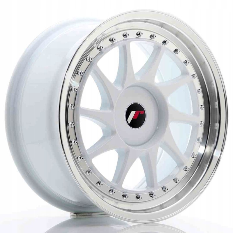 JR Wheels JR26 17x8 ET20 35 BLANK White in Machined