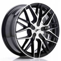 JR Wheels JR28 17x8 ET25 40 BLANK Gloss Black Mach