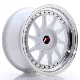 JR Wheels JR26 17x9 ET20 35 BLANK White in Machined