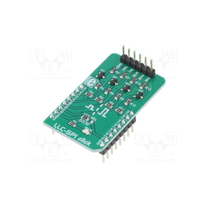 1 pcs x MIKROE - LLC SPI CLICK - Click board, converter, SPI, prototype board, 3.3VDC,5VDC