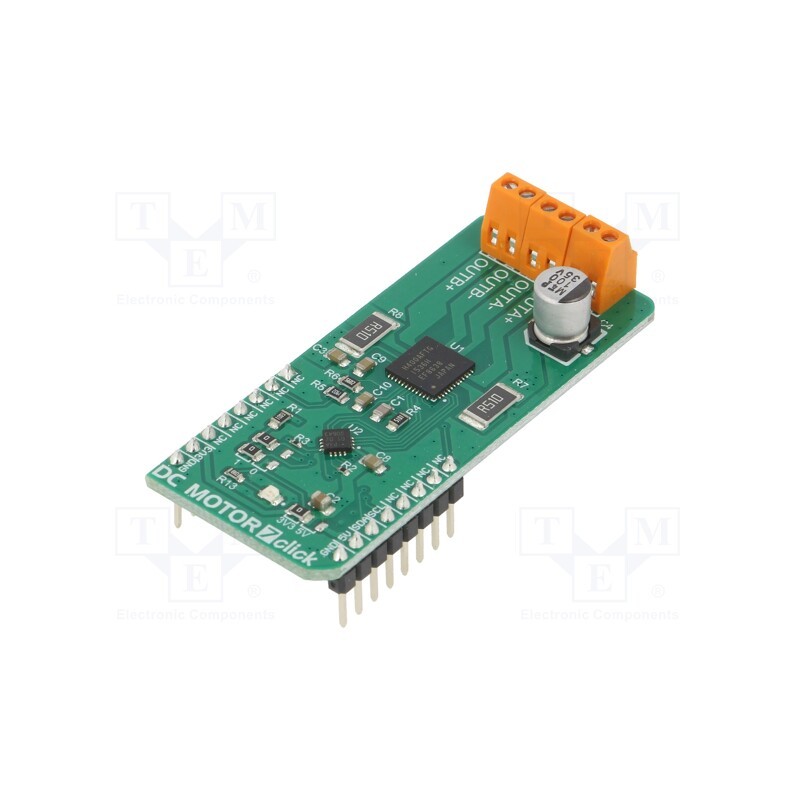 1 pcs x MIKROE - DC MOTOR 7 CLICK - Click board, motor driver, GPIO,I2C, TB67H400AFTG, 3.3VDC,5VDC