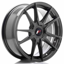 JR Wheels JR21 17x7 ET25 40 Blank Hyper Gray