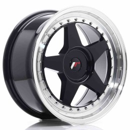 JR Wheels JR6 17x8 ET20 35 BLANK Glossy Black in Ma