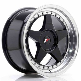 JR Wheels JR6 17x9 ET20 35 BLANK Glossy Black in Ma