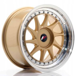 JR Wheels JR26 17x9 ET20 35 BLANK Gold in Machined