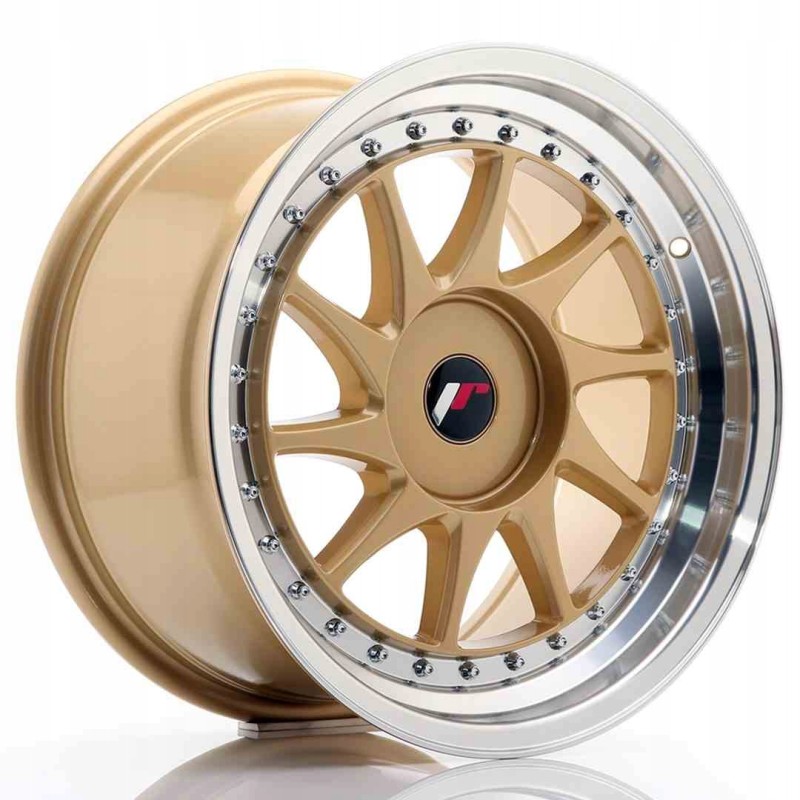 JR Wheels JR26 17x9 ET20 35 BLANK Gold in Machined