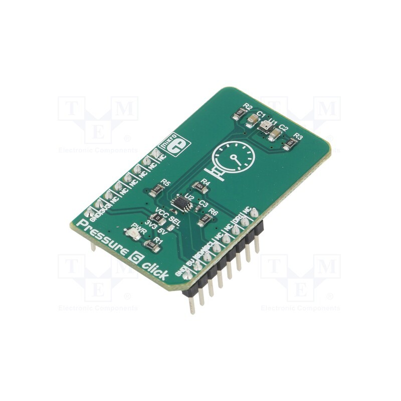 1 pcs x MIKROE - PRESSURE 6 CLICK - Click board, pressure sensor, I2C, BM1386GLV, prototype board