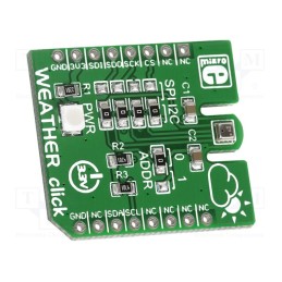1 pcs x MIKROE - WEATHER CLICK - Click board, pressure sensor,humidity/temperature sensor
