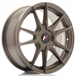 JR Wheels JR21 17x7 ET25 40 Blank Matt Bronze