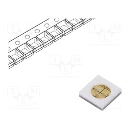 1 pcs x ProLight Opto - PBLA-3CLA-TC - Power LED, UV-C, 120°, 100mA, λd: 265÷280nm, Pmax: 3W, 5x5x1.1mm