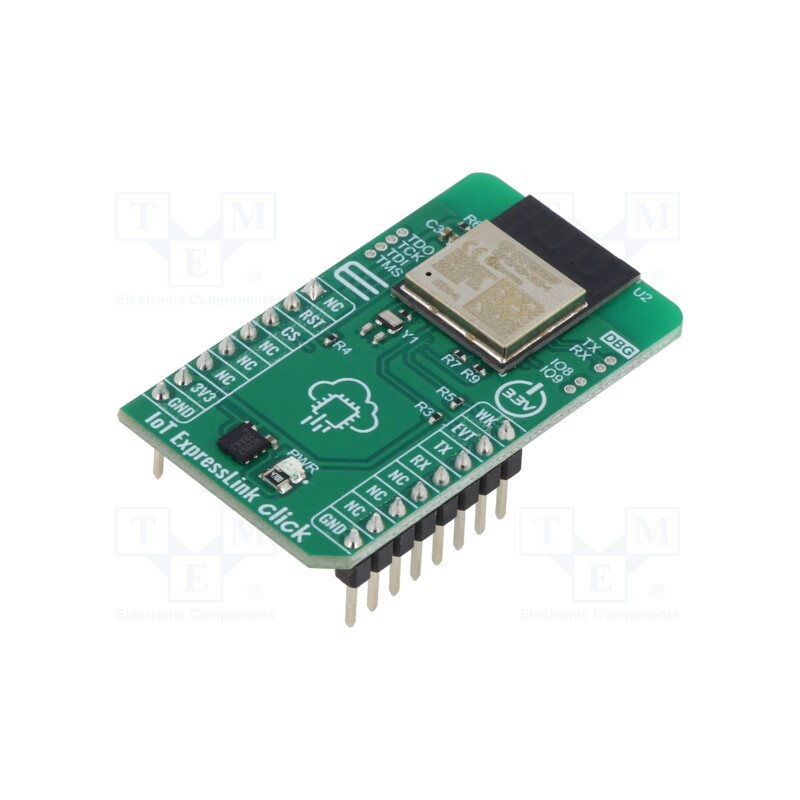 1 pcs x MIKROE - IOT EXPRESSLINK CLICK - Click board, IoT ExpressLink, UART, ESP32-C3-MINI-1-N4-A, 3.3VDC