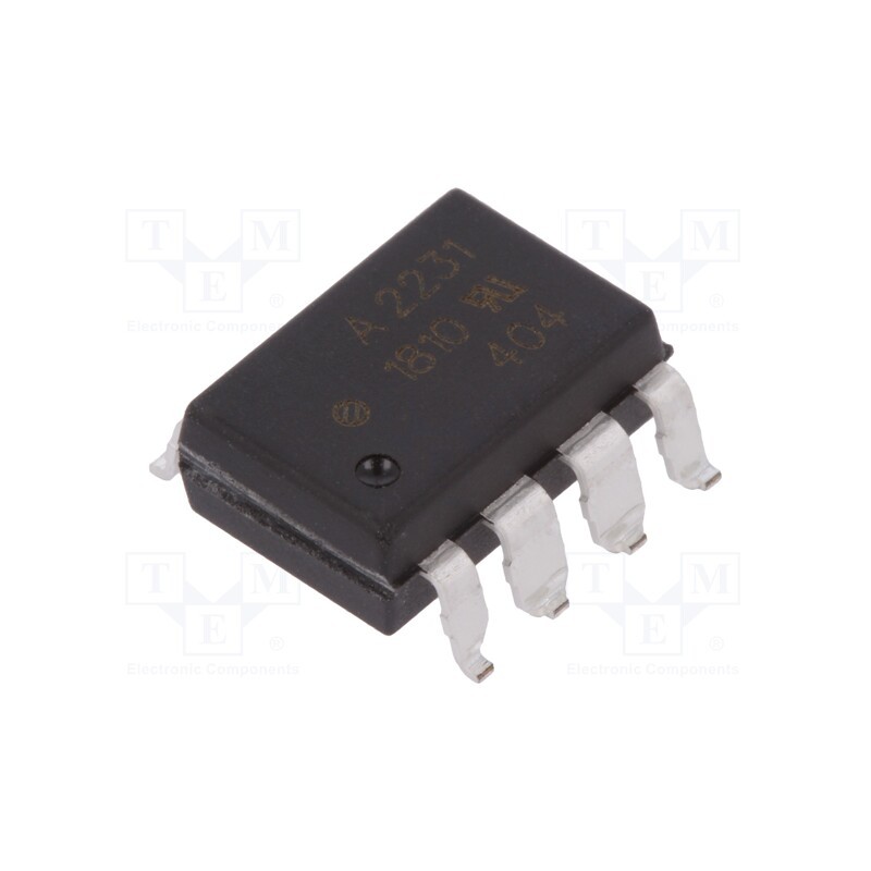 1 pcs x BROADCOM (AVAGO) - HCPL-2231-300E - Optocoupler, SMD, Ch: 2, OUT: gate, 3.75kV, Gull wing 8, 10kV/μs