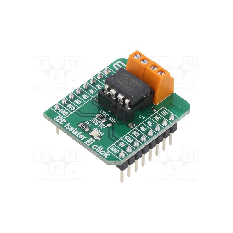 1 pcs x MIKROE - I2C ISOLATOR 3 CLICK - Click board, isolator, I2C, CPC5902, prototype board, 3.3VDC,5VDC