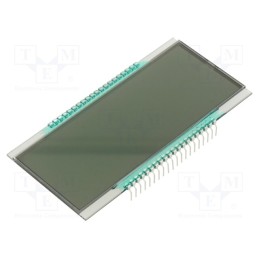 1 pcs x DISPLAY ELEKTRONIK - DE 158-RS-20/6,35 - Display: LCD, 7-segment, STN Positive, No.of dig: 4, 94x5.7mm