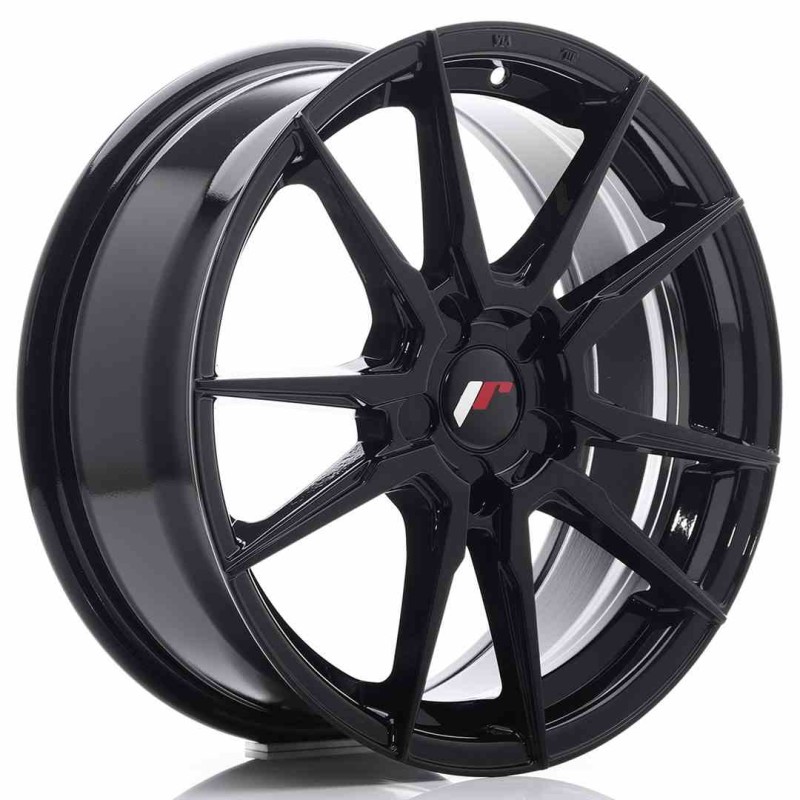 JR Wheels JR21 17x7 ET35 40 5H Blank Gloss Black