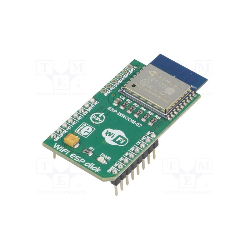 1 pcs x MIKROE - WIFI ESP CLICK - Click board, WiFi, UART,WiFi, ESP-WROOM-02, prototype board