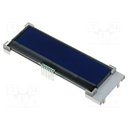 1 pcs x RAYSTAR OPTRONICS - RX2002A-BIW-TS - Display: LCD, alphanumeric, COG,STN Negative, 20x2, blue, LED