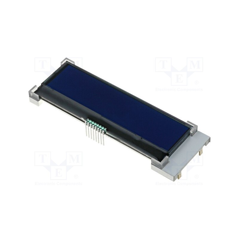 1 pcs x RAYSTAR OPTRONICS - RX2002A-BIW-TS - Display: LCD, alphanumeric, COG,STN Negative, 20x2, blue, LED