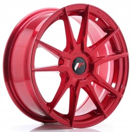 JR Wheels JR21 17x7 ET35 40 Blank Platinum Red