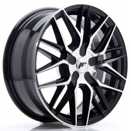 JR Wheels JR28 17x7 ET35 45 BLANK Gloss Black Mach