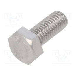 100 pcs x KRAFTBERG - M8X20/D933-A2 - Screw, M8x20, 1.25, Head: hexagonal, A2 stainless steel, DIN 933