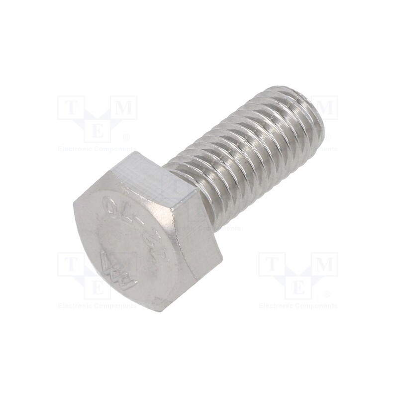 100 pcs x KRAFTBERG - M8X20/D933-A2 - Screw, M8x20, 1.25, Head: hexagonal, A2 stainless steel, DIN 933