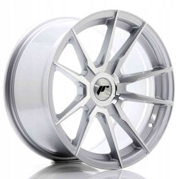 JR Wheels JR21 17x9 ET25 35 Blank Silver Machined
