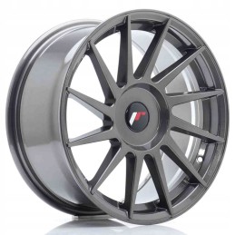 JR Wheels JR22 17x8 ET25 35 BLANK Hyper Gray