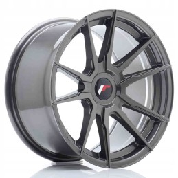 JR Wheels JR21 17x9 ET25 35 Blank Hyper Gray