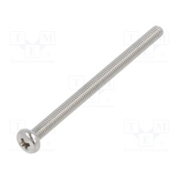 100 pcs x KRAFTBERG - M3X45/D7985-A2 - Screw, M3x45, 0.5, Head: cheese head, Phillips, A2 stainless steel