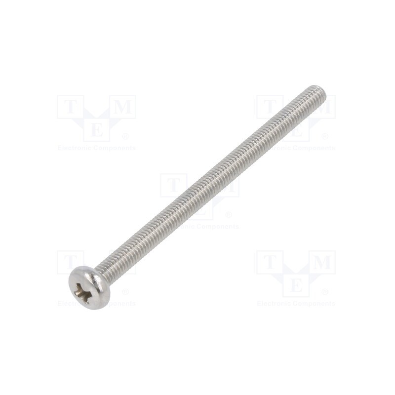 100 pcs x KRAFTBERG - M3X45/D7985-A2 - Screw, M3x45, 0.5, Head: cheese head, Phillips, A2 stainless steel